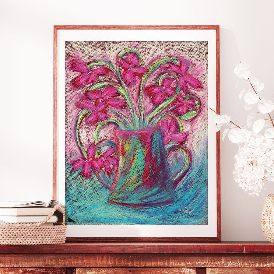 RAGS TO RICHES floral art print