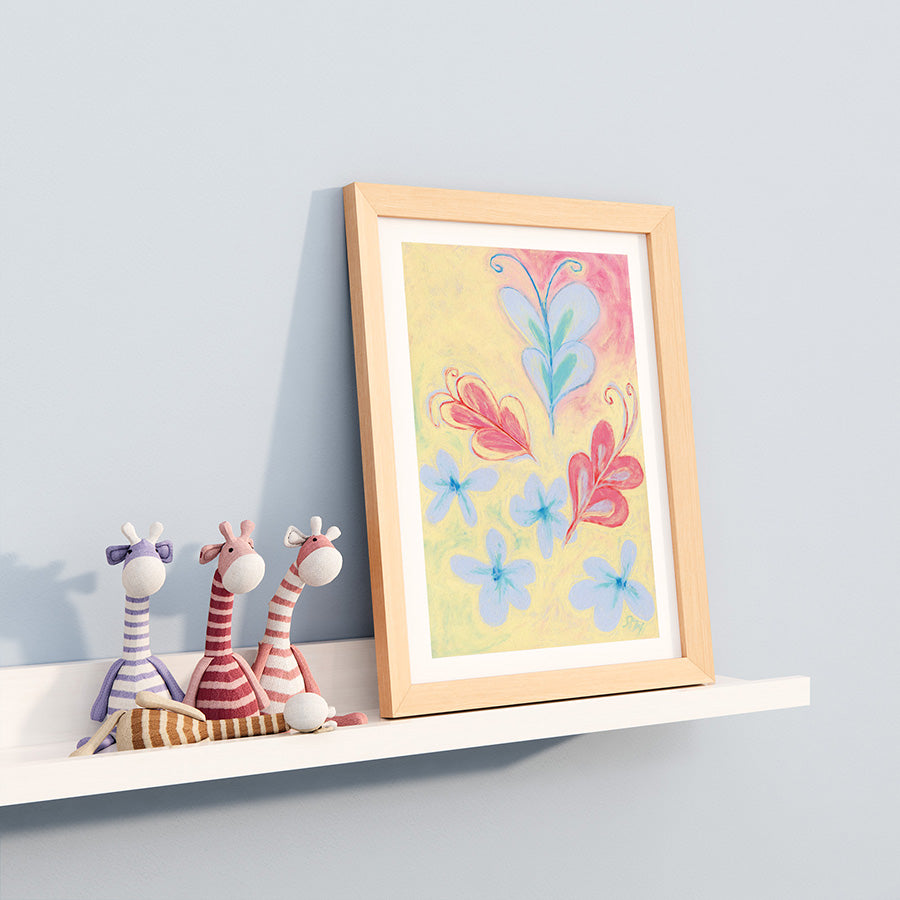 FROLICS butterfly floral art print