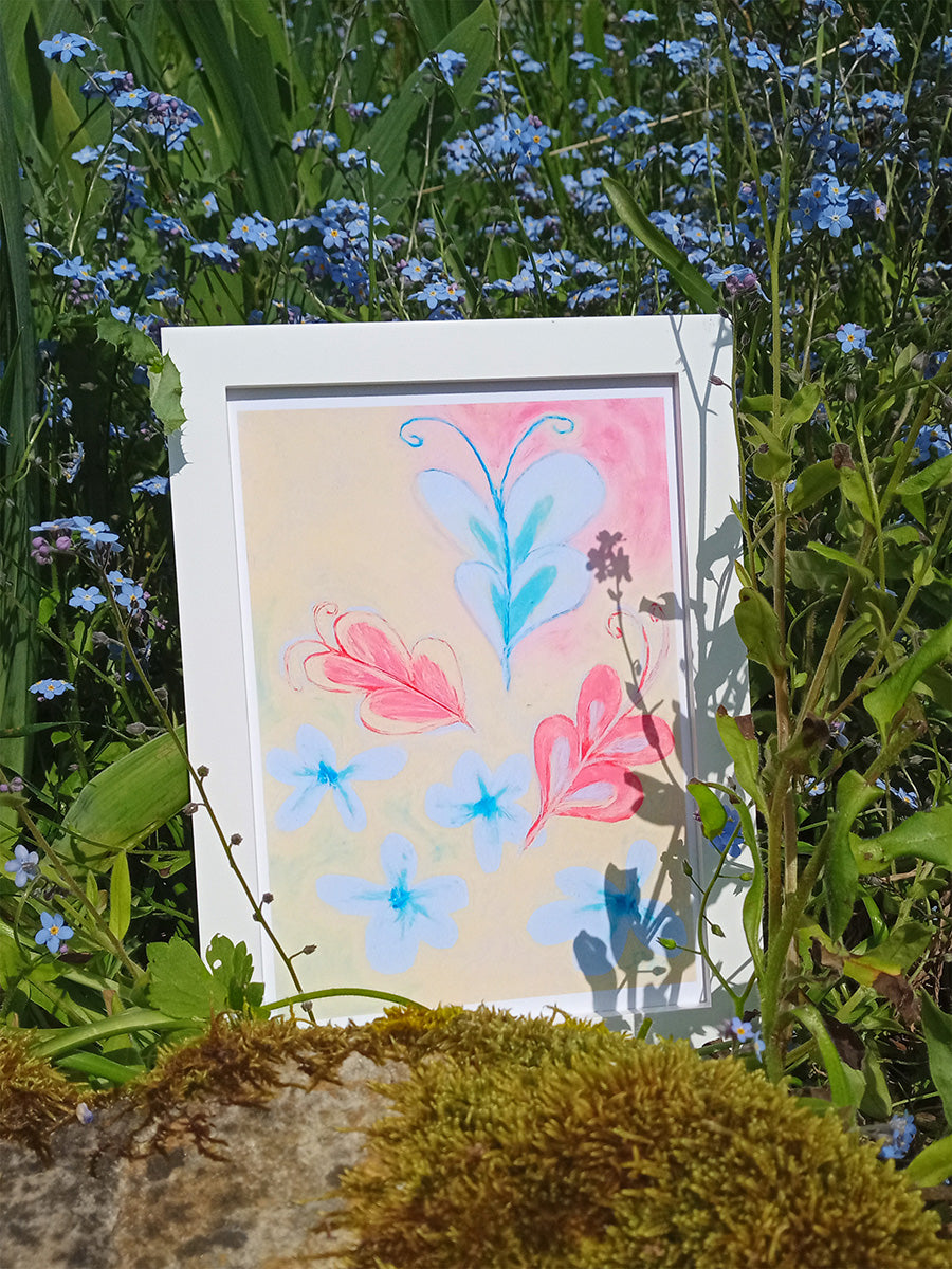 FROLICS butterfly floral art print