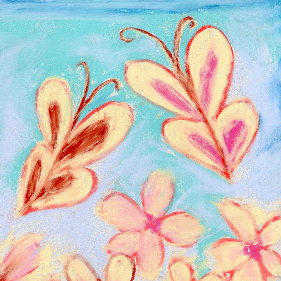 HARMONY butterfly floral art print