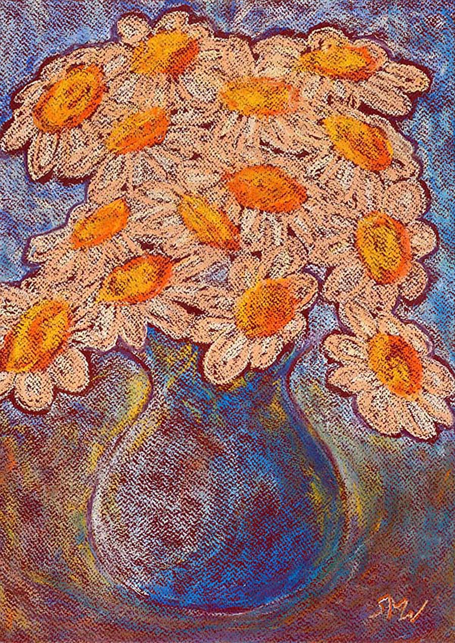 LACY DAISIES floral art print