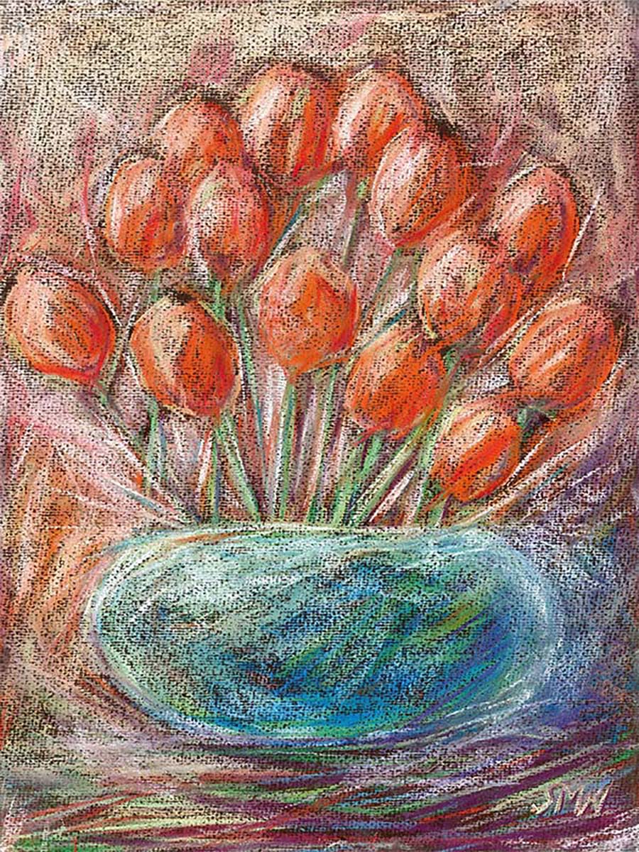 NEW AGE TULIPS floral art print