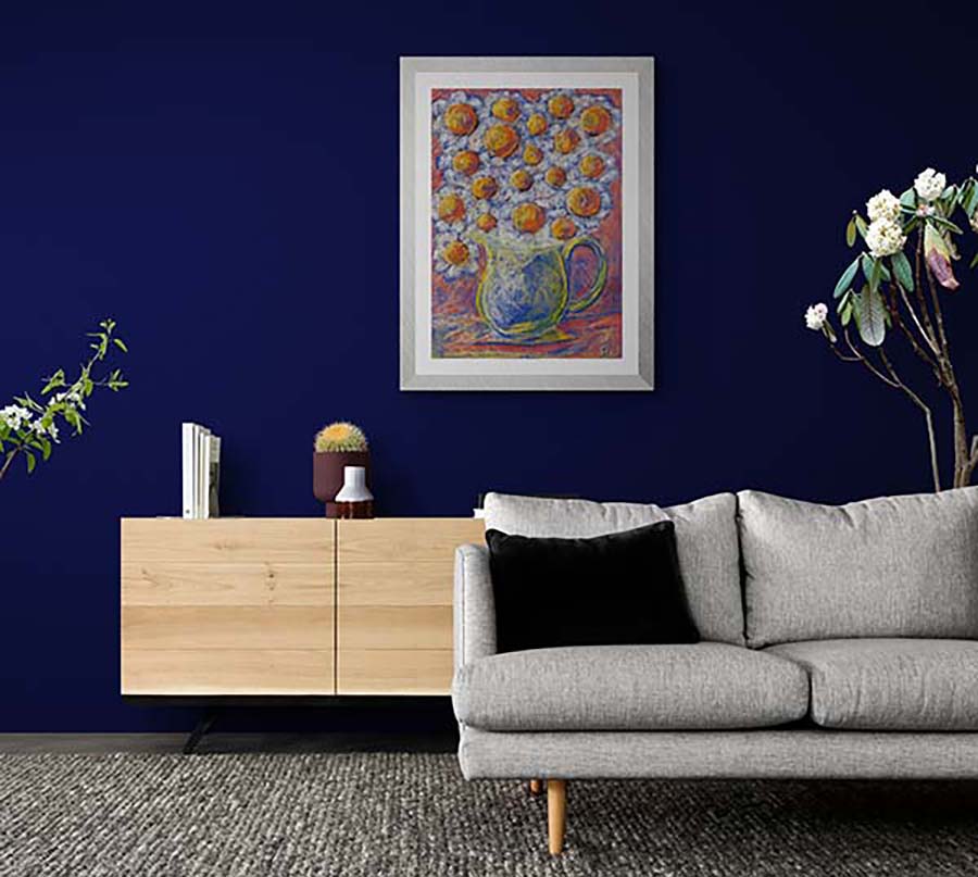 CLOUD DAISIES floral art print