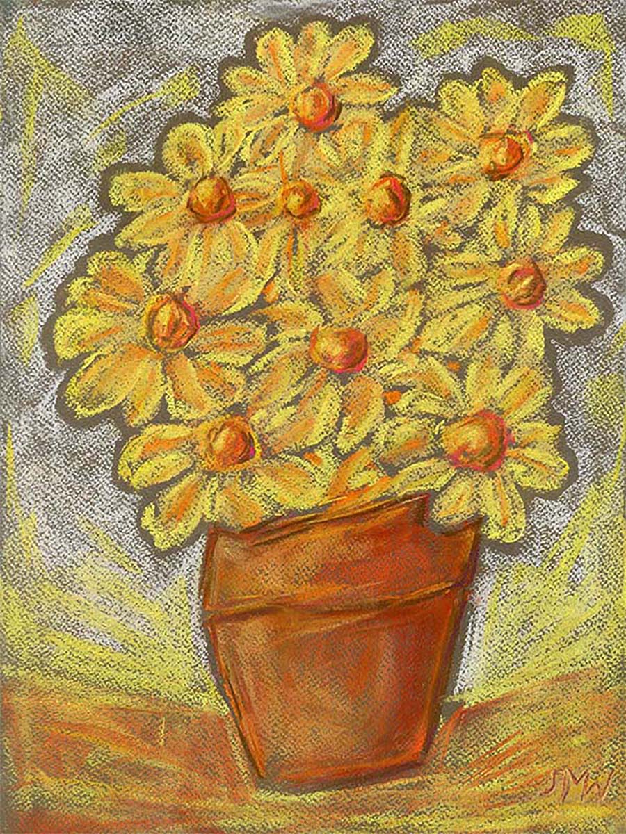DAISYPOT floral art print