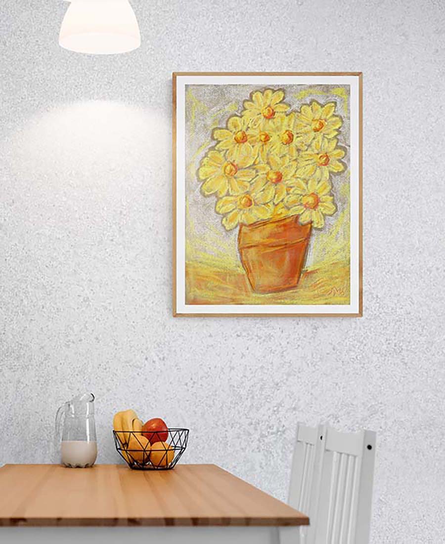 DAISYPOT floral art print