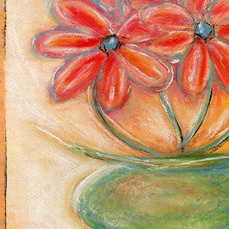 BLUE-EYED DAISIES floral art print