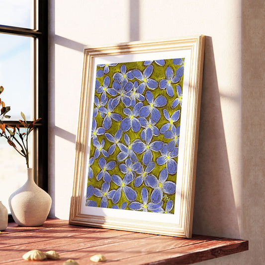 WOODLAND SPARKLE floral art print