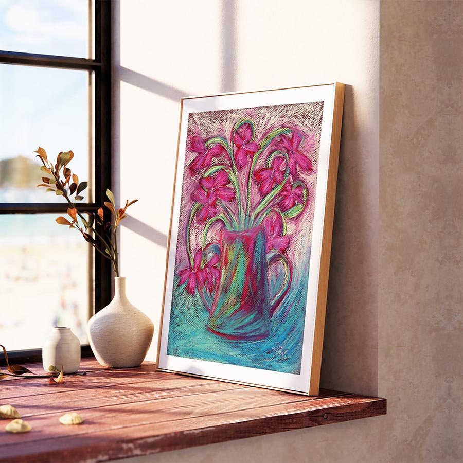 RAGS TO RICHES floral art print