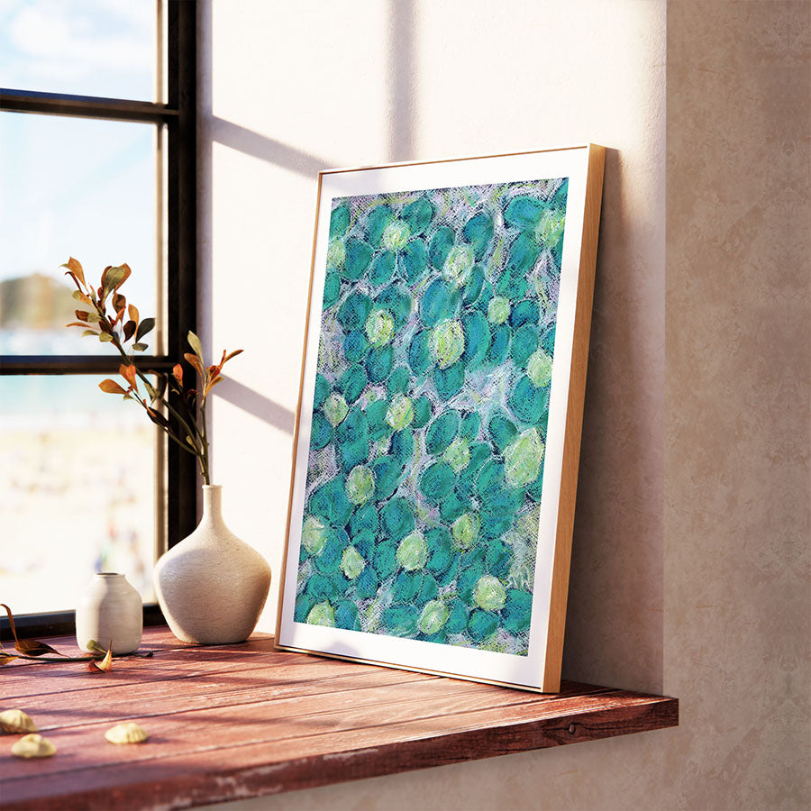 SEA DAISIES floral art print