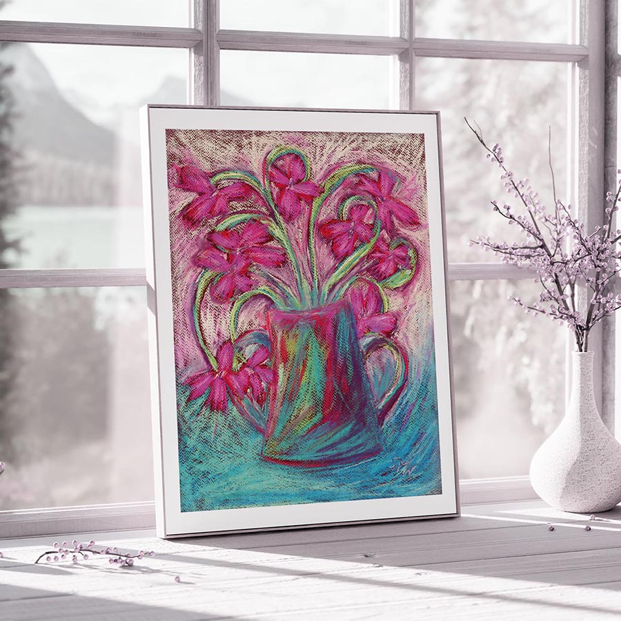 RAGS TO RICHES floral art print