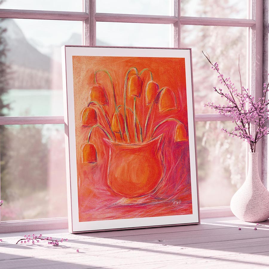 SIZZLING SPIRIT OF SUMMER floral art print