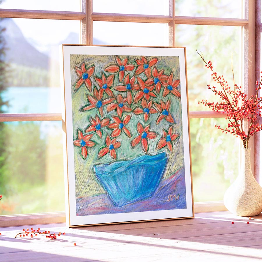 STARFLOWERS DANCING floral art print