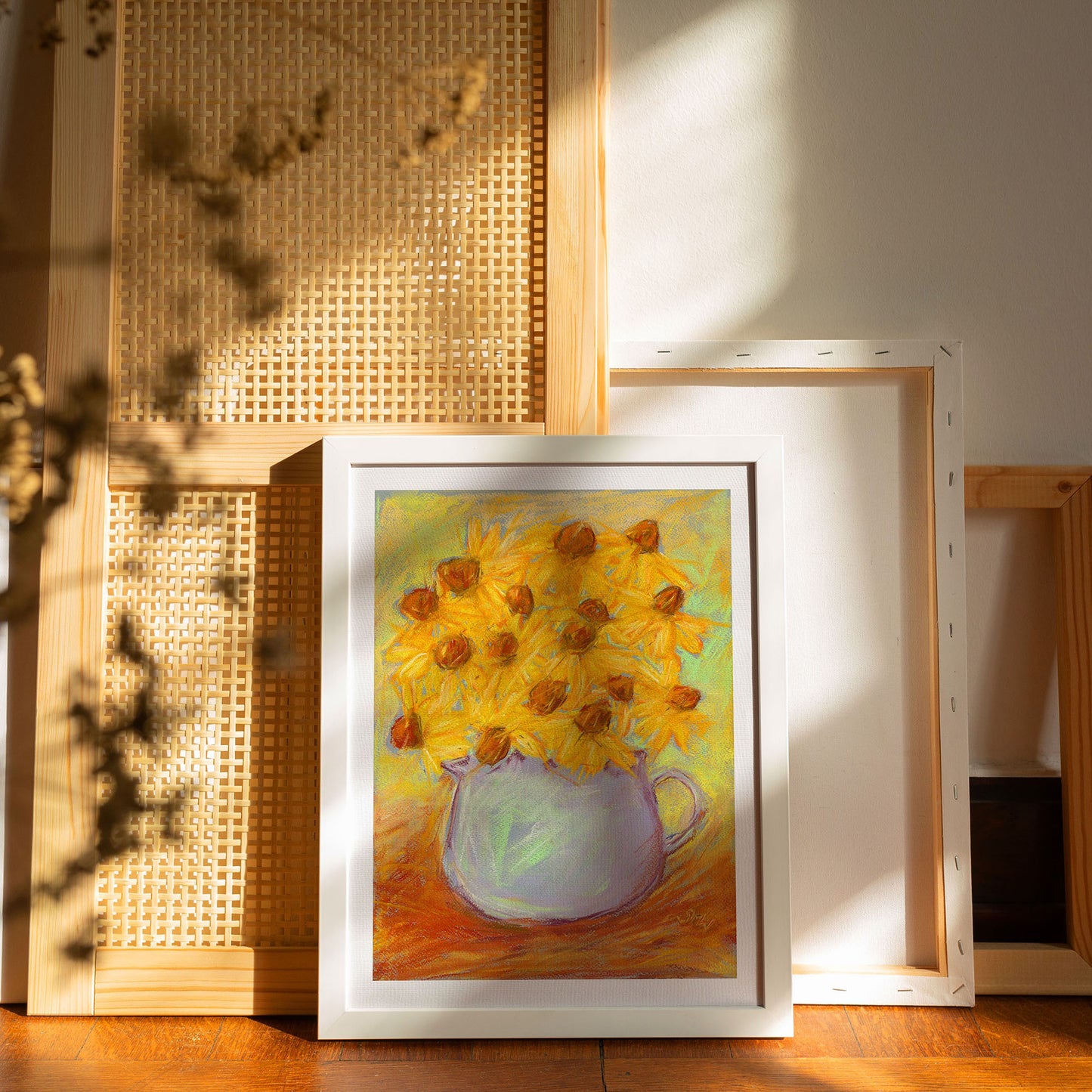 SUNSHINE AND LAVENDER floral art print