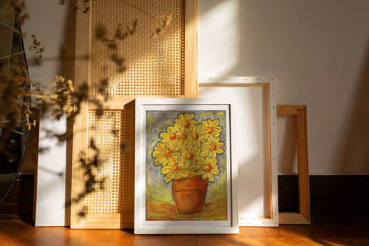 DAISYPOT floral art print