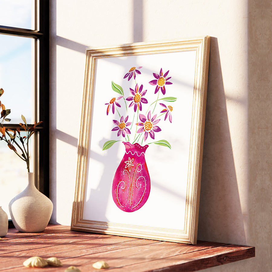 VIVA! floral art print