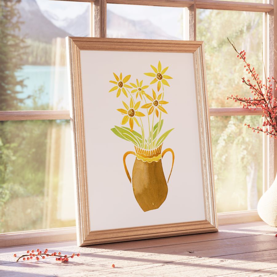BLITHE SPIRIT floral art print