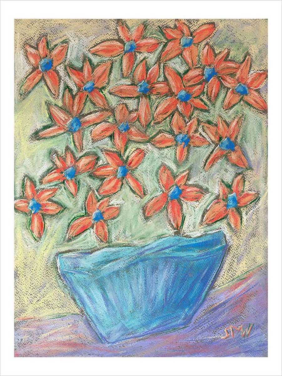 STARFLOWERS DANCING floral art print