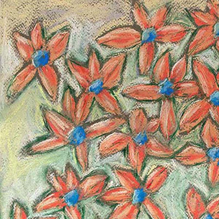 STARFLOWERS DANCING floral art print