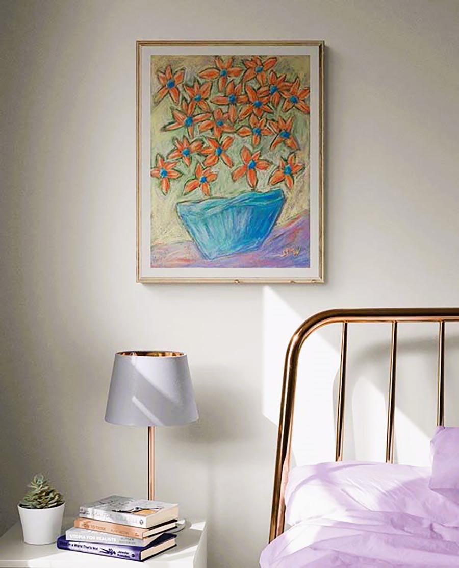 STARFLOWERS DANCING floral art print