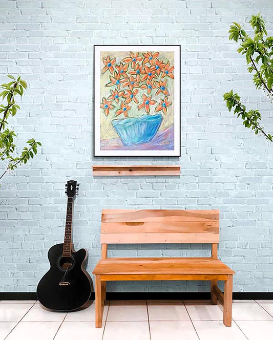 STARFLOWERS DANCING floral art print