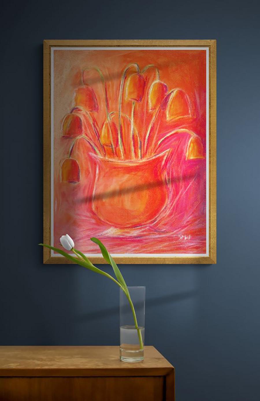 SIZZLING SPIRIT OF SUMMER floral art print