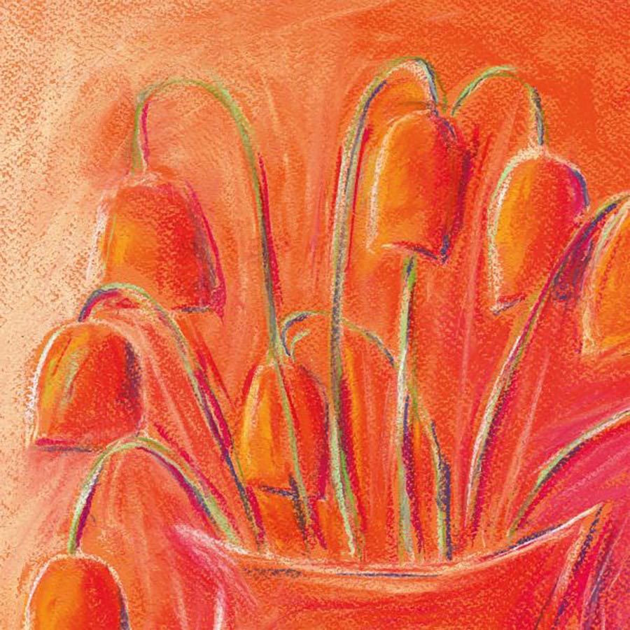 SIZZLING SPIRIT OF SUMMER floral art print