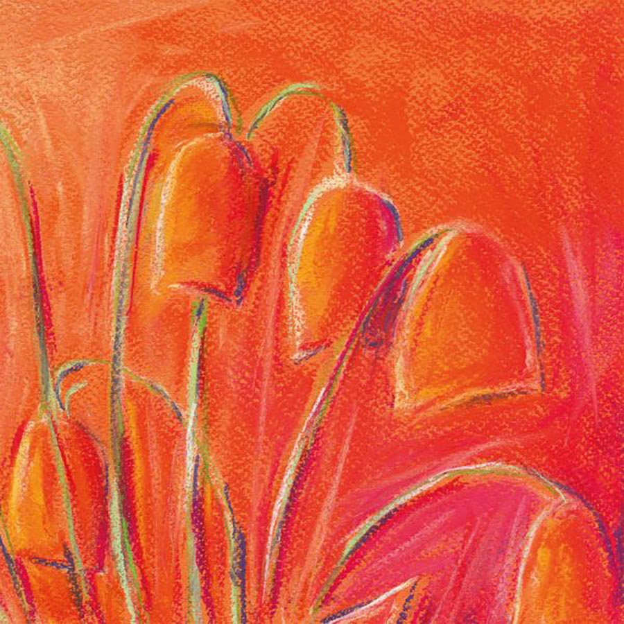 SIZZLING SPIRIT OF SUMMER floral art print