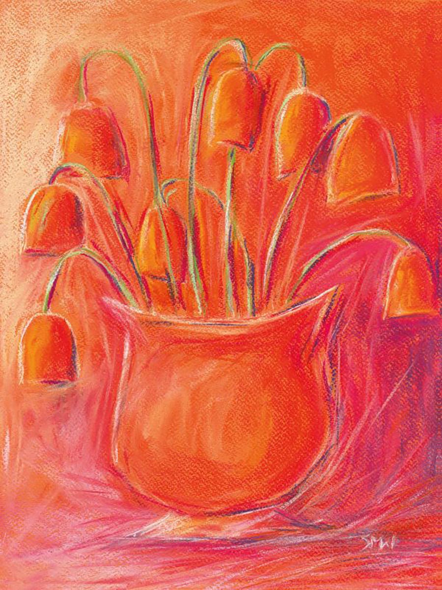 SIZZLING SPIRIT OF SUMMER floral art print
