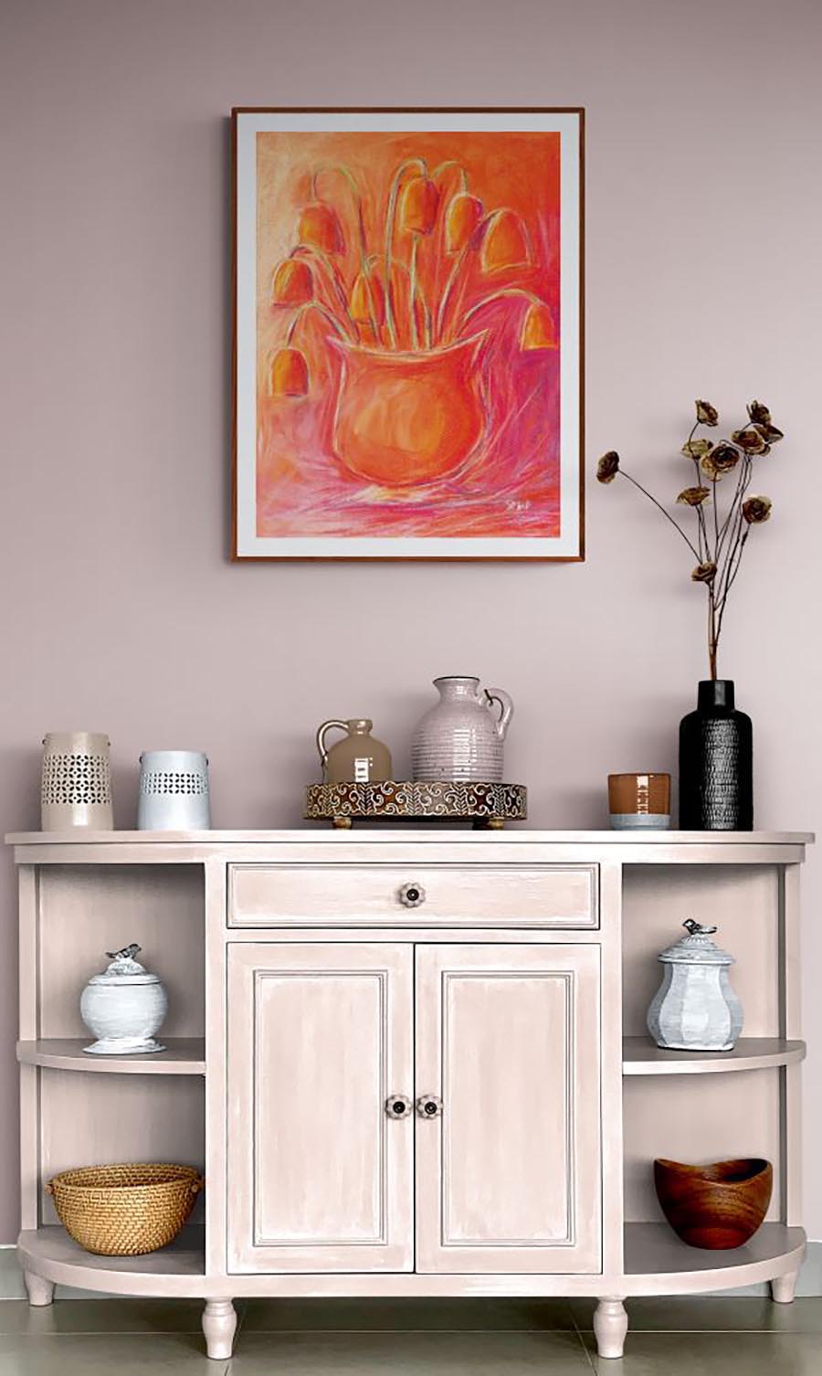SIZZLING SPIRIT OF SUMMER floral art print