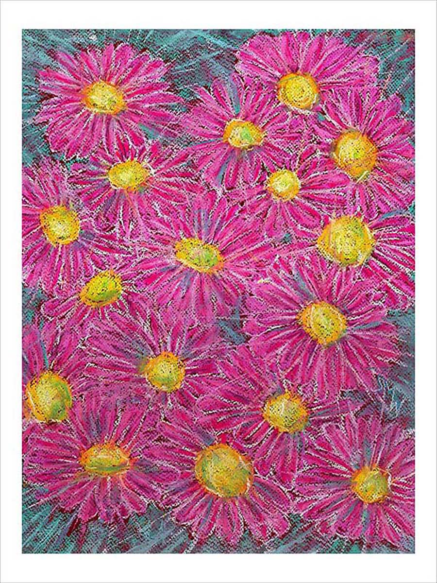 PINK PARTY floral art print