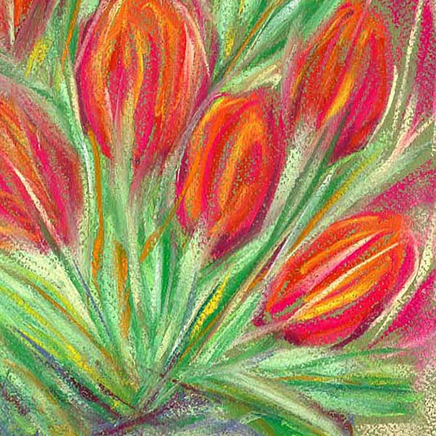 TULIPS GONE WILD! floral art print