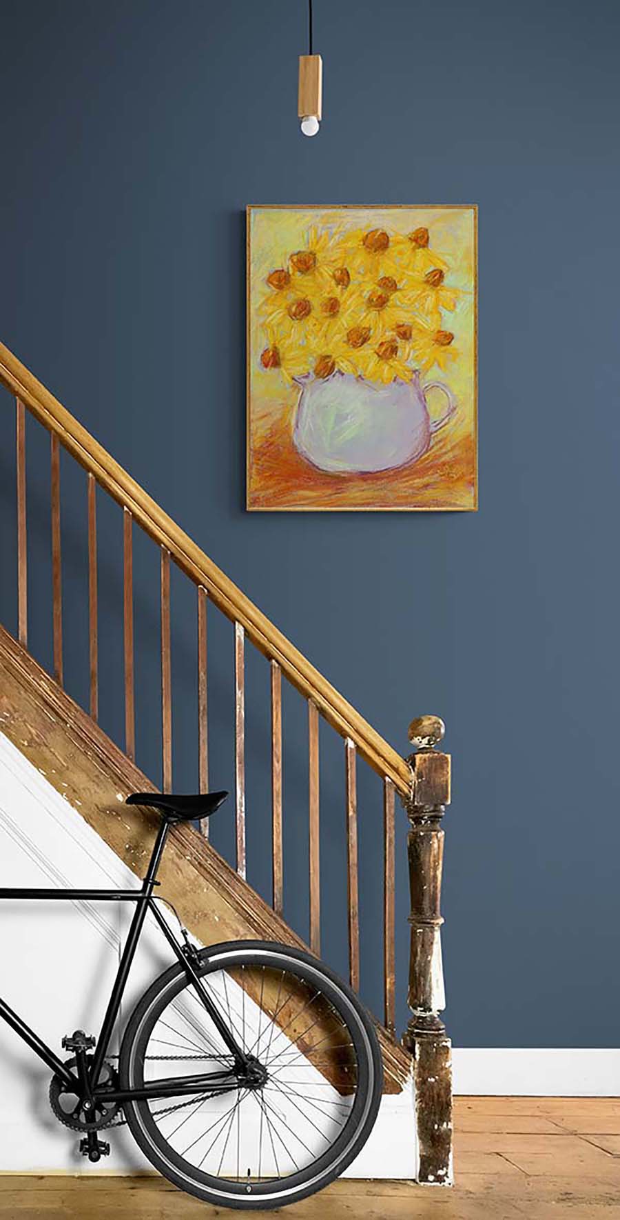 SUNSHINE AND LAVENDER floral art print