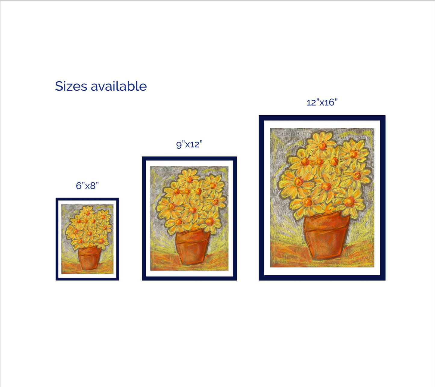 DAISYPOT floral art print