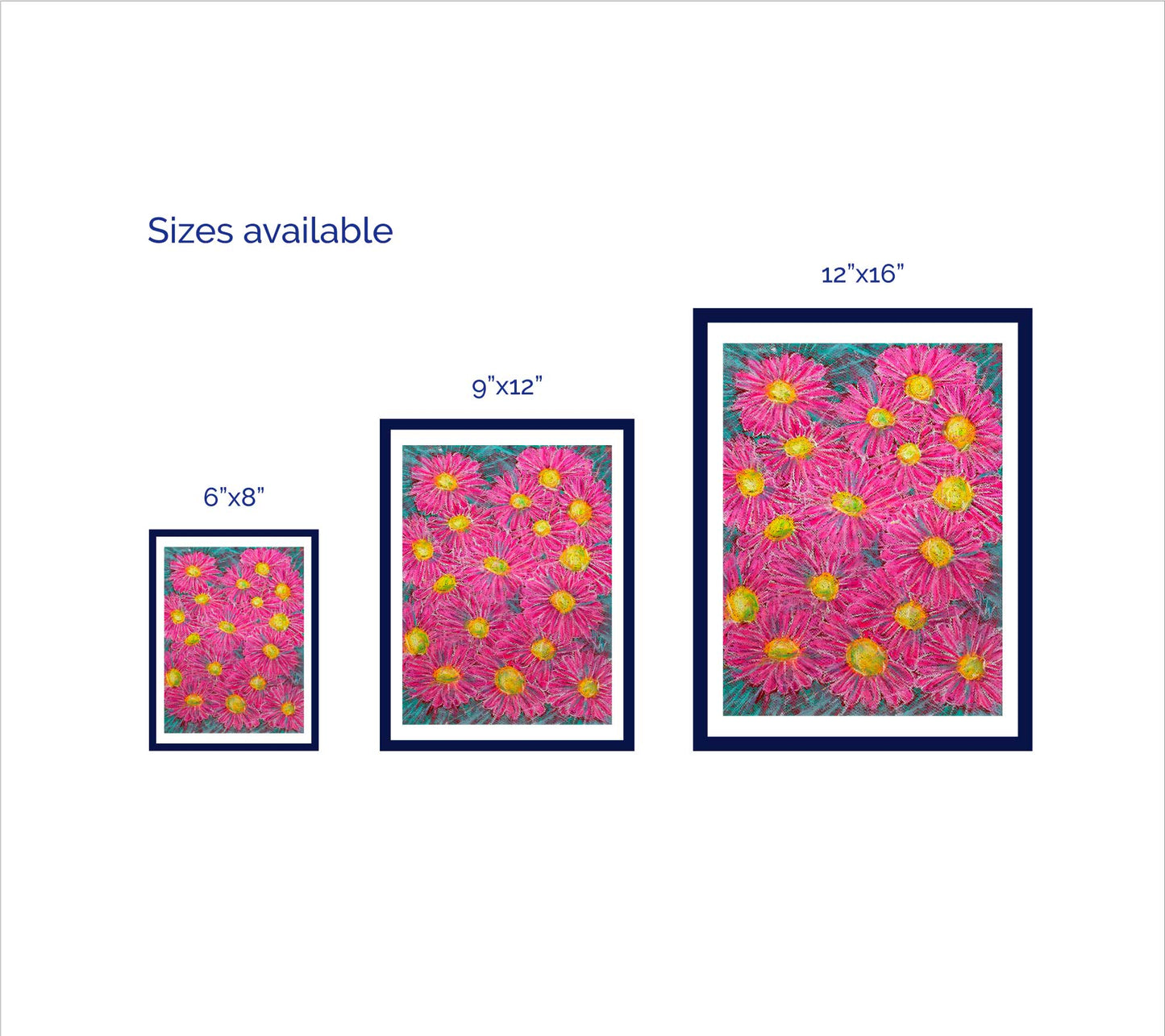 PINK PARTY floral art print