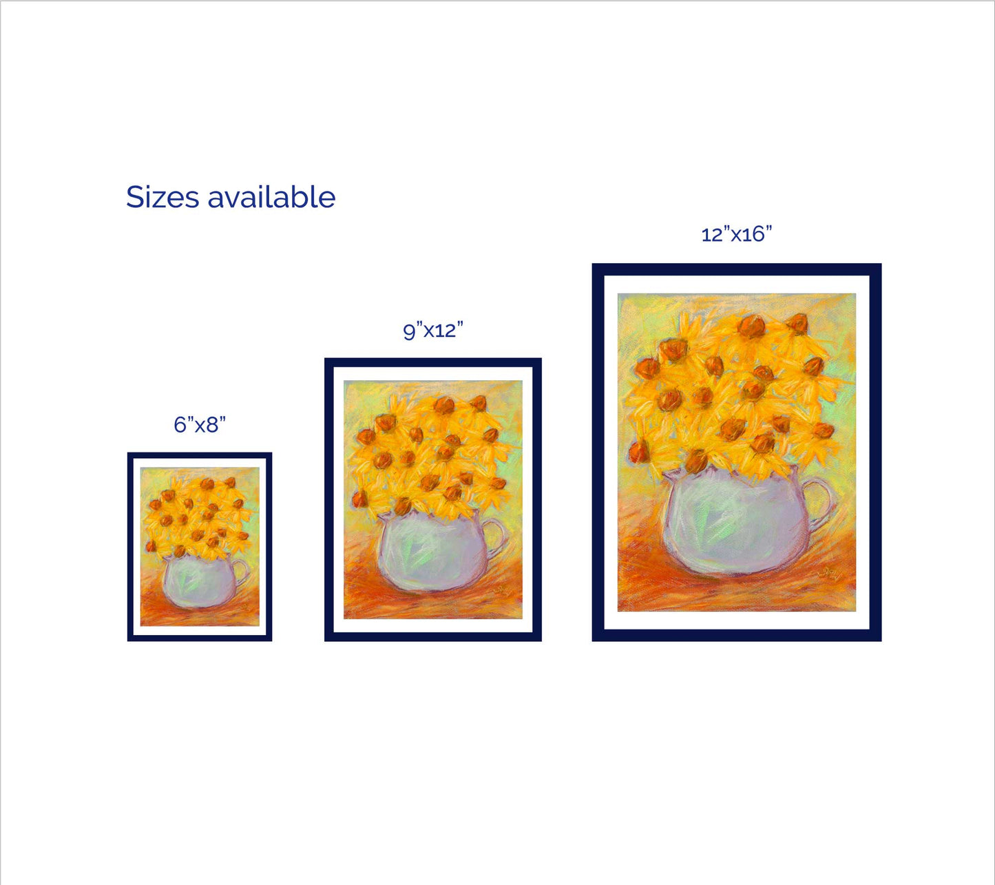SUNSHINE AND LAVENDER floral art print