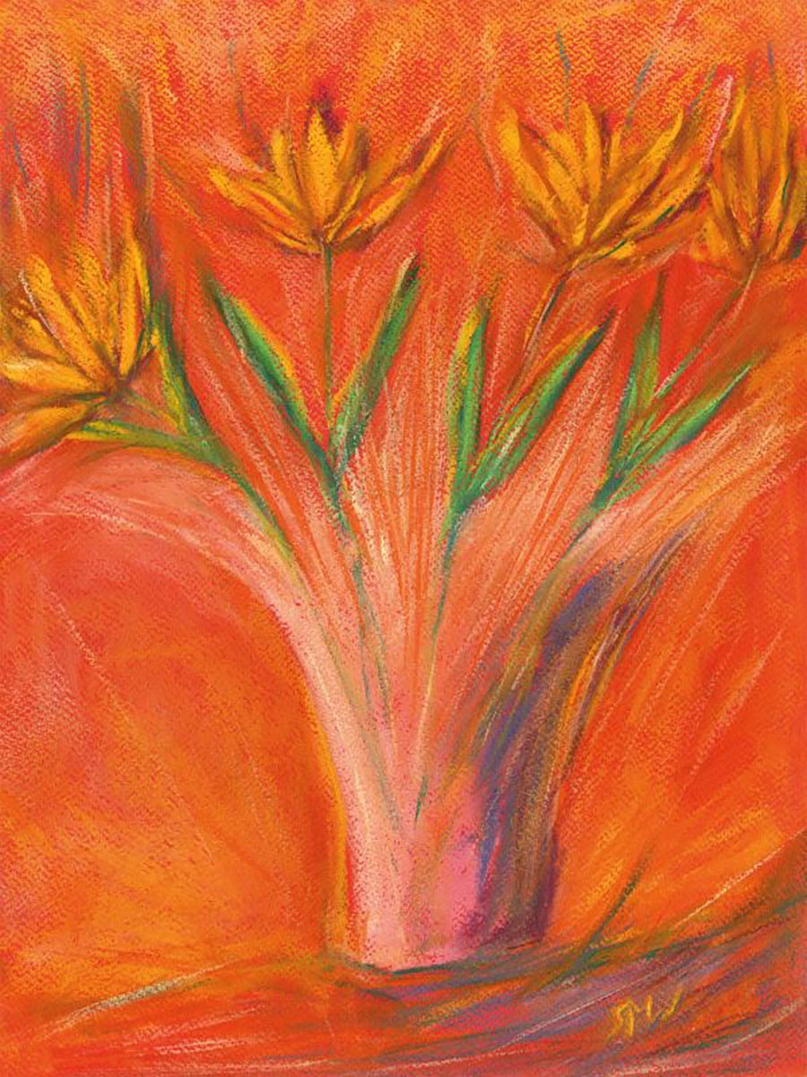 SUNBURST floral art print