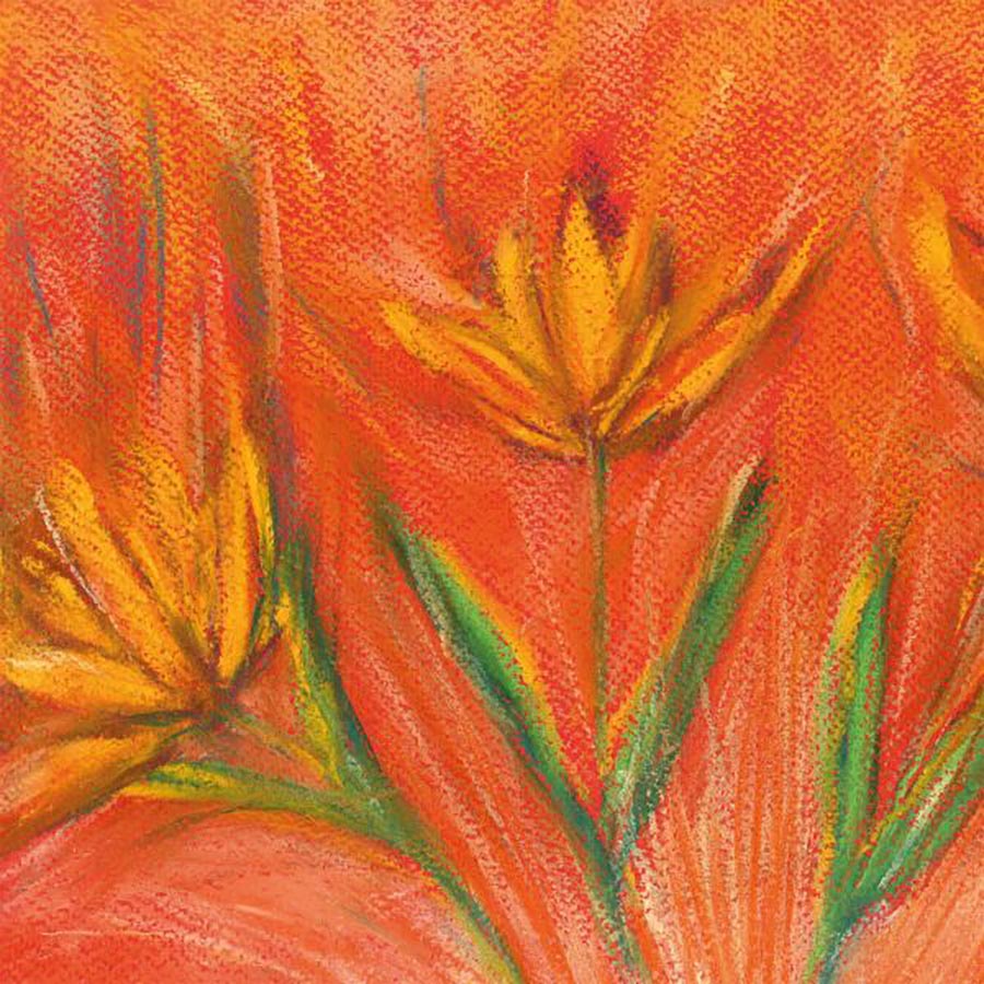 SUNBURST floral art print