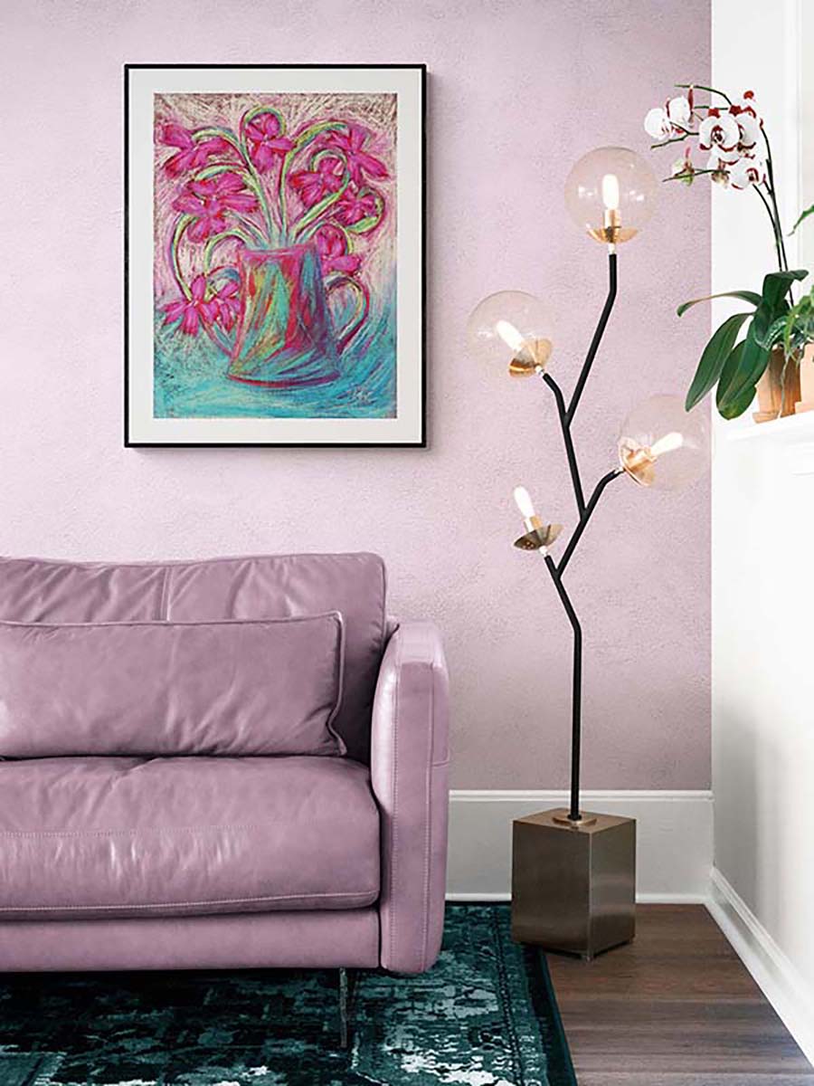 RAGS TO RICHES floral art print