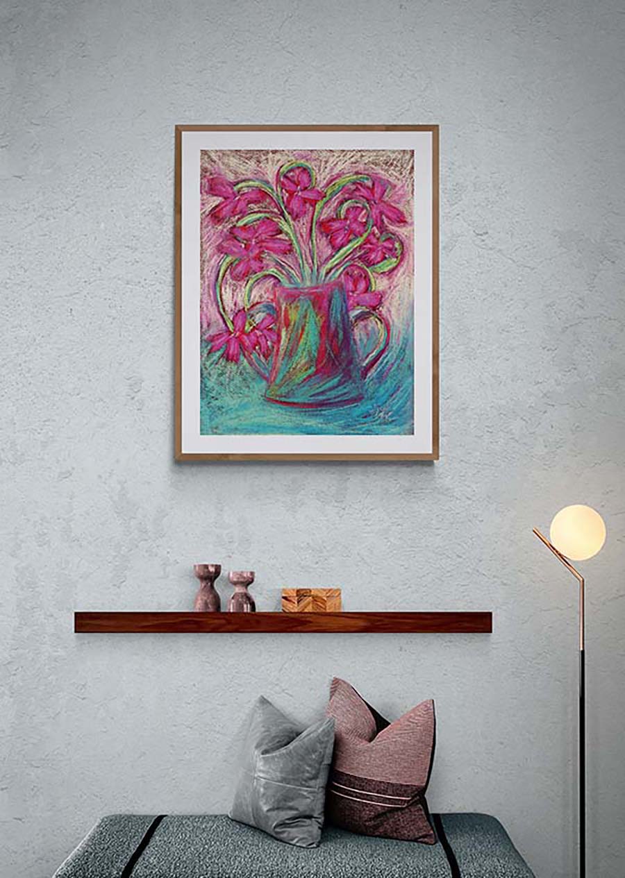 RAGS TO RICHES floral art print