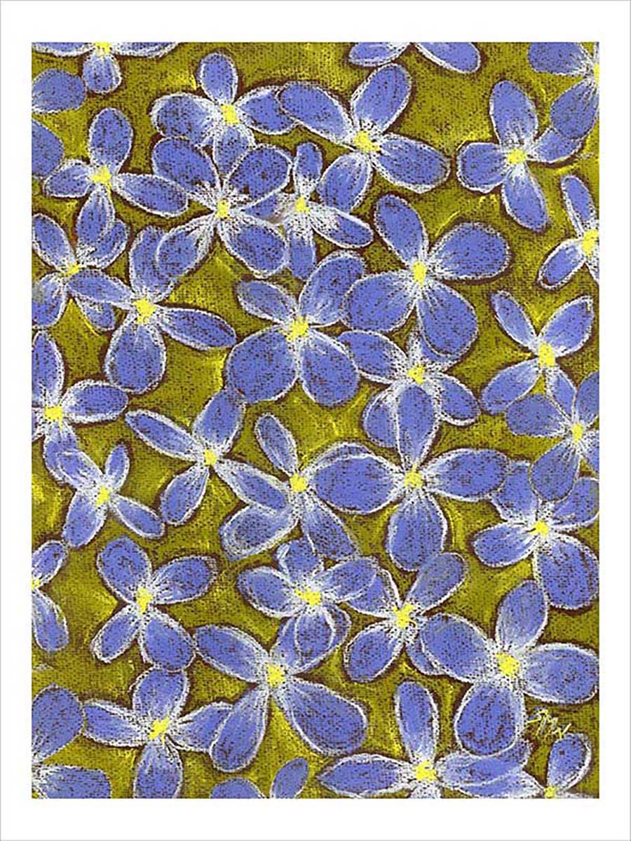 WOODLAND SPARKLE floral art print