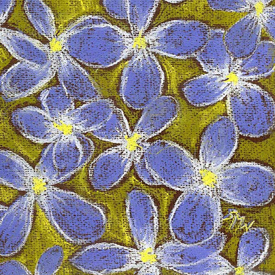 WOODLAND SPARKLE floral art print