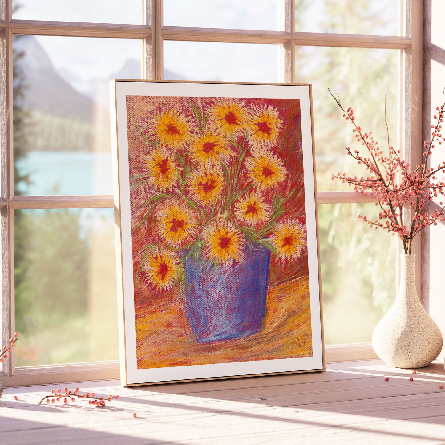 PERPETUAL SUNSHINE floral art print