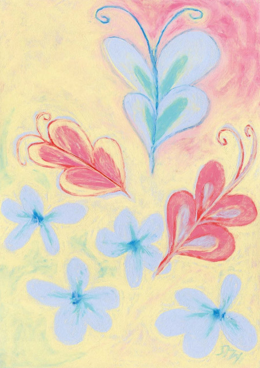 FROLICS butterfly floral art print