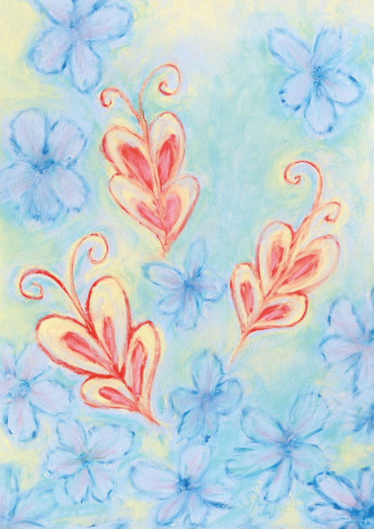 MISCHIEF butterfly floral art print
