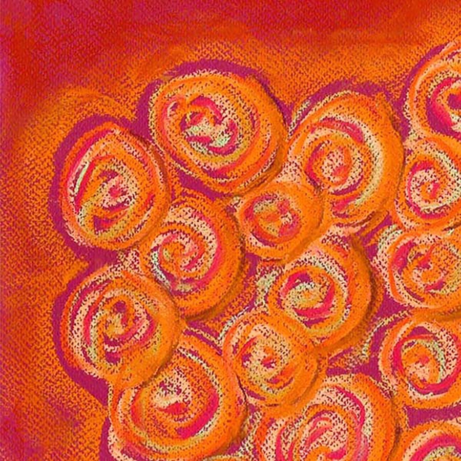 TERRACOTTA ROSES floral art print