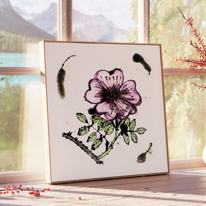 DOG ROSE floral art print