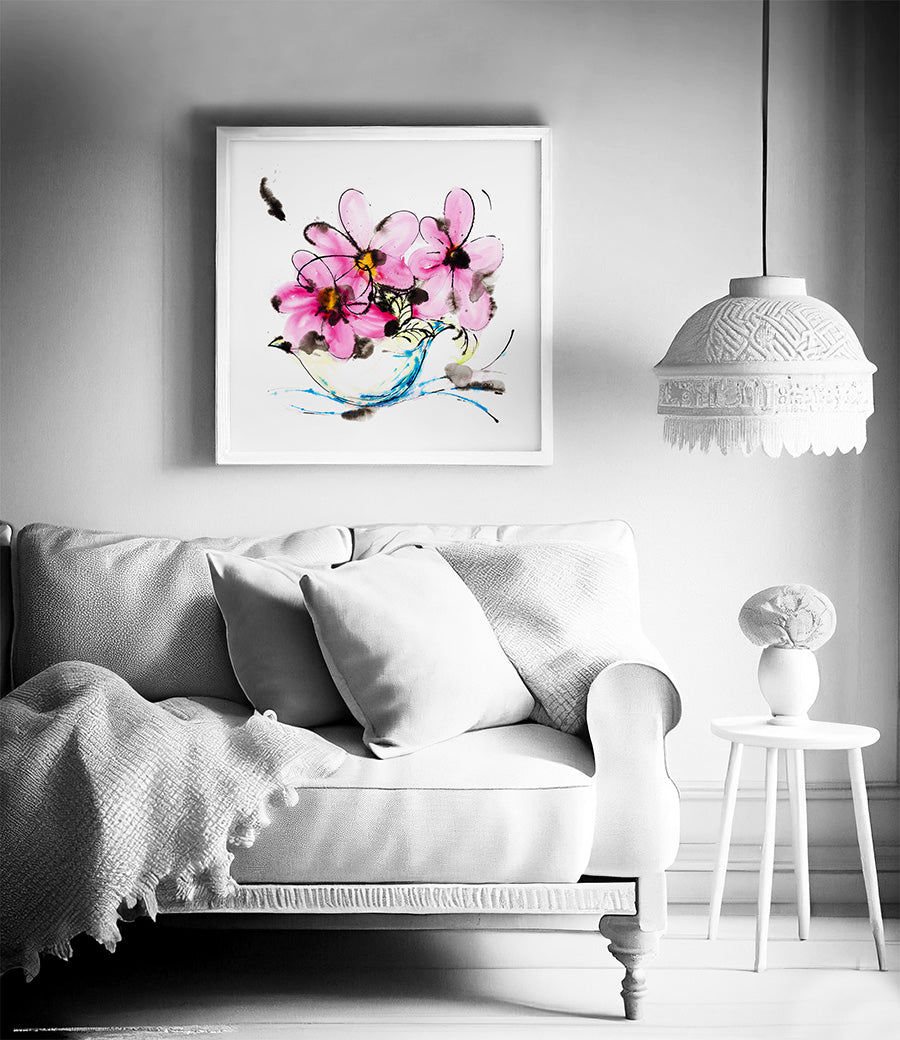 FLOWERS CAN DANCE floral art print