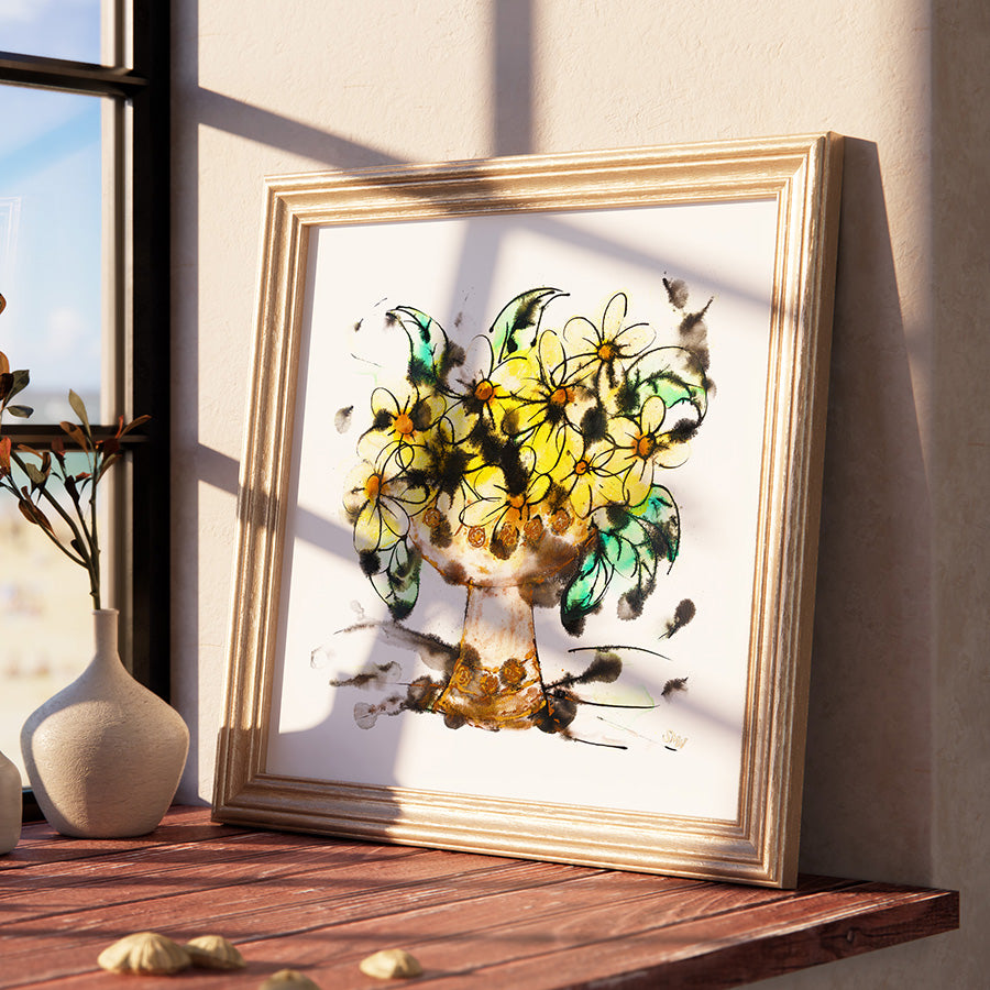 KING ARTHUR'S CHALICE floral art print