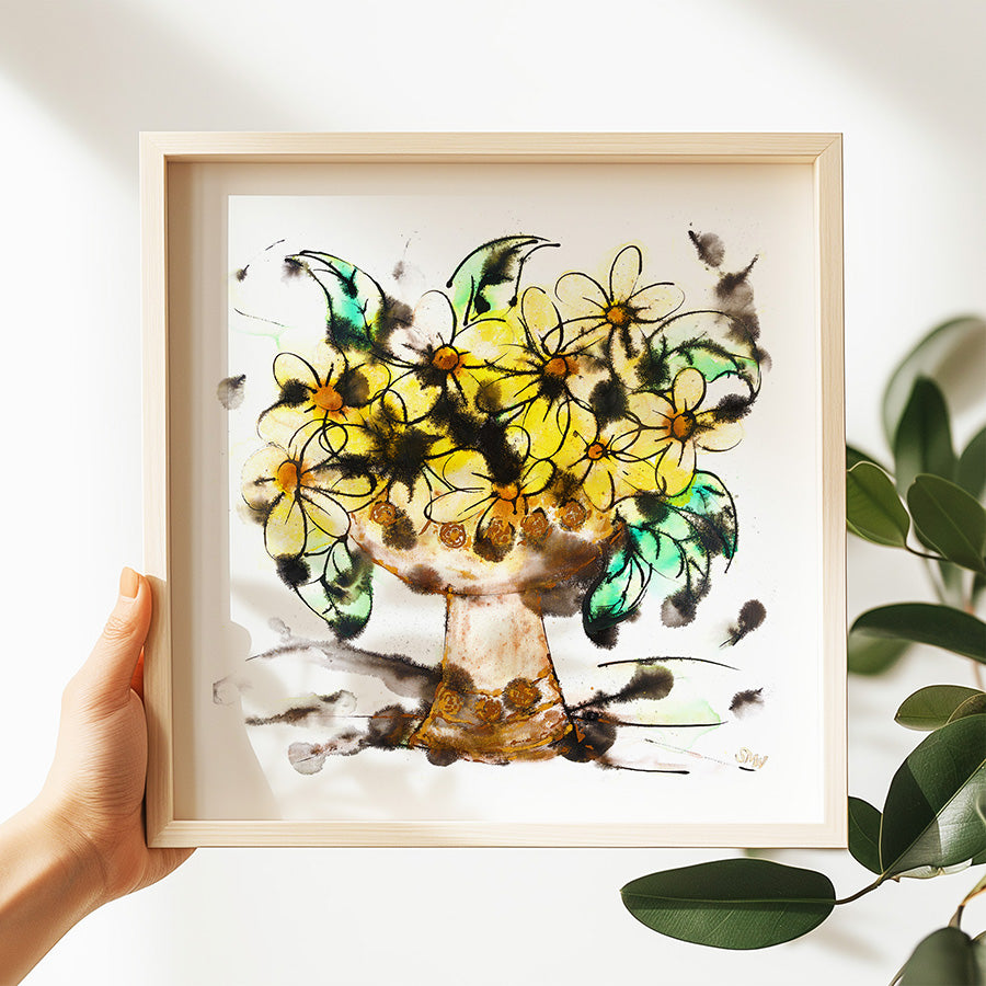 KING ARTHUR'S CHALICE floral art print