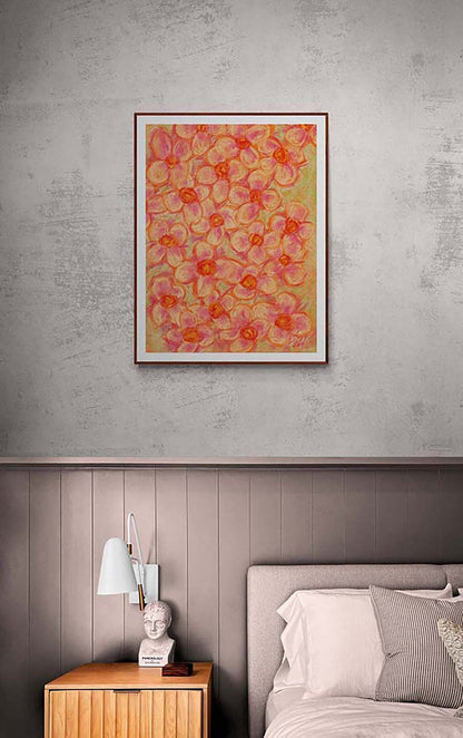 FLORAL CASCADE floral art print